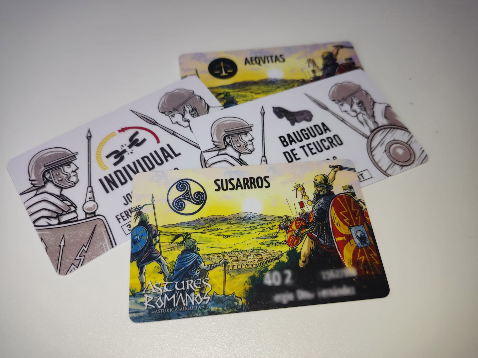 19 TARJETAS PVC
